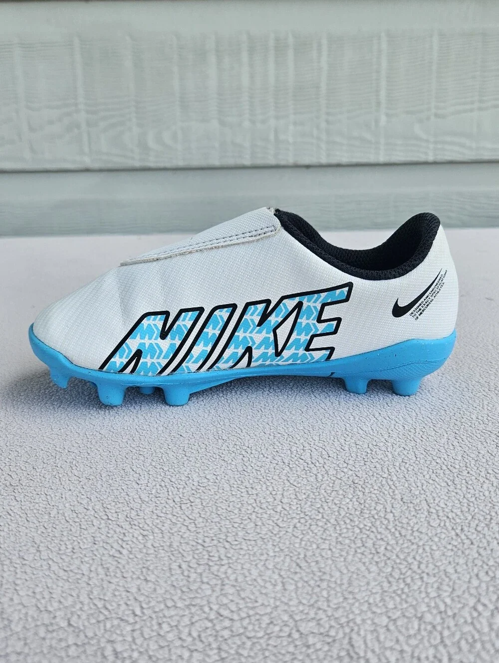 Nike Jr. Mercurial Vapor 15 Club MG Soccer Cleats SZ 10C White Blue DJ5964-146